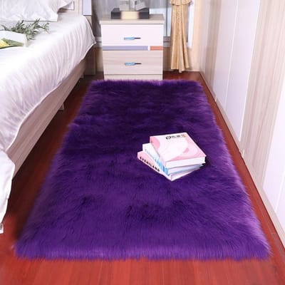Pluche zachte schapenvacht slaapkamertapijt imitatie nachtkastje mat woonkamertapijt bankkussen witte tapijten woonkamer bonttapijt 60x90cm