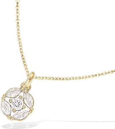 CHIVAL Ellure Ketting – 18K Verguld Goud – Zirkonia Hanger – Tijdloos & Elegant – Hypoallergene Dames Ketting - Luxe - Cadeau voor Haar - Sieraad - Liefde - Geschenkverpakking