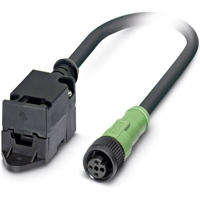 Phoenix Contact 1557316 Sensor/actuator dataconnector, geassembleerd M12 SPEEDCON Aantal polen (sensoren): 2 Stekker, recht, Bus, recht 5.00 m 1 stuk(s)