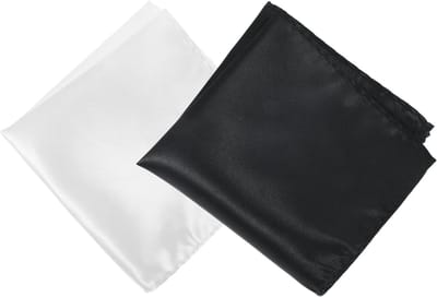 Zakdoeken Heren - Stoffen Pochet - Feestelijke Gelegenheden - Gladde Hoge Kwaliteit Stof - 29x29 cm - Wit
