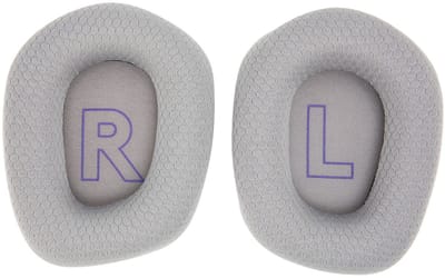 Dailygoods - G733-oordopjes - Vervangende oorkussens - Ademend gaas - Zilver - Comfortabel en duurzaam - Geschikt voor G733 - Inclusief 2 oorkussens