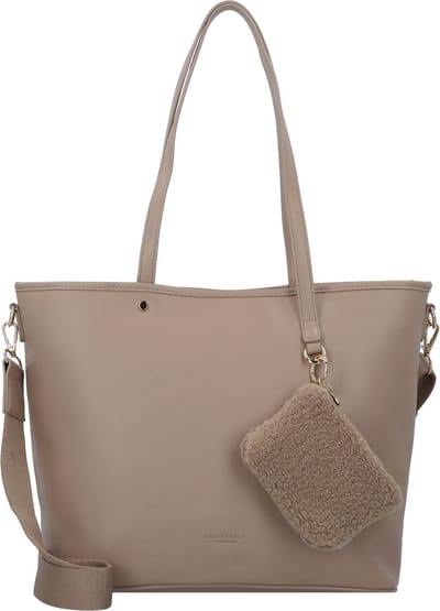 SEIDENFELT MANUFAKTUR Utensil zak Lemvig Shopper Iced Coffee / Gold Taupe