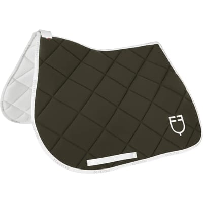 Technisch stoffen springzadeldoek met logo voor paard Equestro