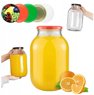 Bimberek - Glazen Pot 3L - Jam, Conserven & Likeuren - Inclusief Deksel