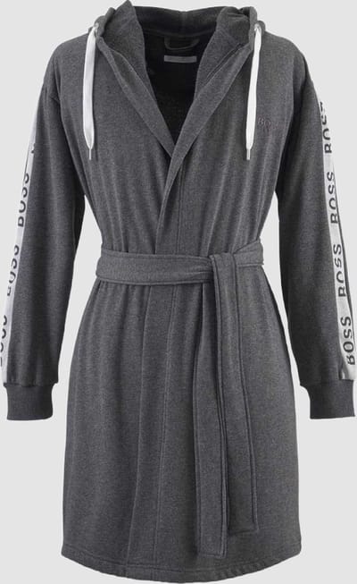 Hugo Boss badjas - Sense - Charcoal - maat S
