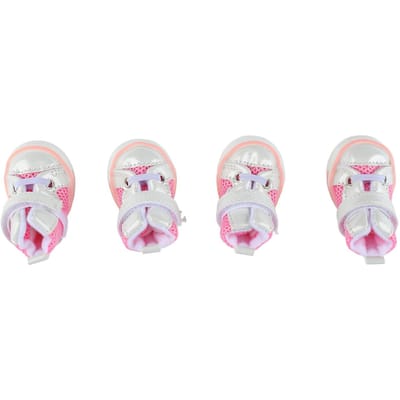 Chaussures pour chien Printemps Été Élégant Mignon Respirant Maille Antidérapant Chiot Patte Protecteur pour Extérieur white
