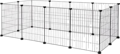 Ploutos® Hondenren - Metalen Loopwiel - Kleine Dieren Drinkflesje - Zwart - ‎144cm x 74cm x 46cm