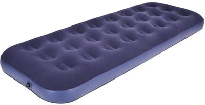 Dailygoods- Luchtmatras 1 Persoons - Opblaasbaar Bed - Duurzaam PVC - Geschikt voor Camping - 220lbs Capaciteit - Comfortabel Flockmateriaal - Opblaasbed