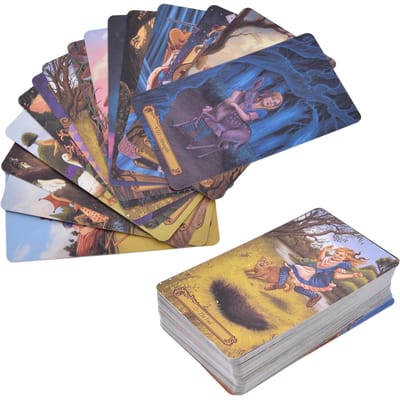 78 STUKS Wonderland Tarotkaarten Divinatie Tool Gecoat Papier Engels Bordspel voor Beginners