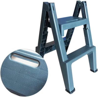 Opvouwbare Stapkruk - Twee Trede Ladder - Hoge Plank Bereiken - Antislip Onderkant - 300 kg Draagkracht - #4