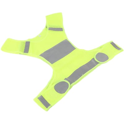Gilet Réfléchissant de Cyclisme Extérieur Gilet de Course Gilet de Sécurité Sport Jaune Fluorescent M yellow