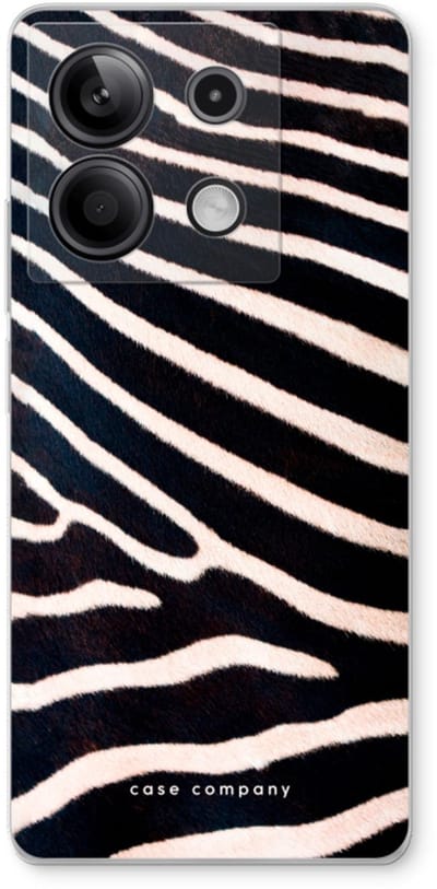 Case Company® - Hoesje geschikt voor Xiaomi Redmi Note 13 5G hoesje - Zebra - Soft Cover Telefoonhoesje - Bescherming aan alle Kanten en Schermrand