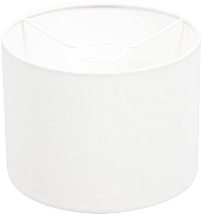 Wit grof linnen lampenkap K3084QS Ø 20cm met E27 support - Steinhauer - Modern Kappen - Textiel binnen