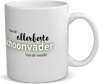 Akyol - voor de allerbeste schoonvader van de wereld koffiemok - theemok - Papa - de beste schoonvader - vader cadeautjes - vaderdag - verjaardagscadeau - verjaardag - cadeau - geschenk - kado - gift - vader artikelen - 350 ML inhoud