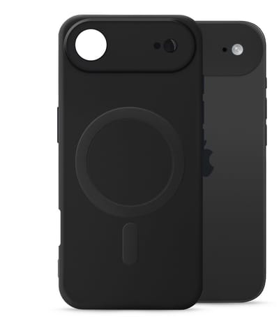 My Style Hoesje geschikt voor Apple iPhone Air MagSafe Telefoonhoesje Flexibel TPU | My Style Protective Flex Backcover | Geschikt voor MagSafe | Geschikt voor Draadloos Opladen met Magnetische Ring | Geschikt voor MagSafe Case - Zwart