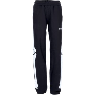 Lichtgewicht trainingsbroek heren skeletprint broek zwart/wit
