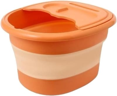 Foot Bath Foot Bath with Massage, Foldable Foot Bath, Foot Bath with Massage, with Handle, Portable Foot Massage, Foot Massager, Vibration & Bubbling Function, Folding Foot Bath with Heating