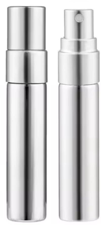 Luxe aarfumverstuiver I Parfum Flesje I Mini Parfum Flesje I Reisflesje Parfum I Reisflesje I Hervulbaar I 5 ML I Zilver