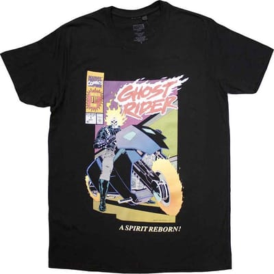 Marvel Ghost Rider - Spirit Reborn Comic Cover Heren T-shirt - S - Zwart