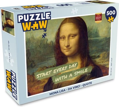 Puzzel Mona Lisa - Da Vinci - Quote - Legpuzzel - Puzzel 500 stukjes