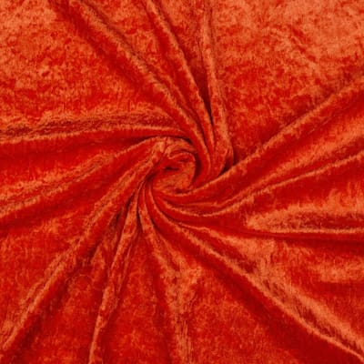 Velours de panne - 140cm breed - Oranje - 10 meter