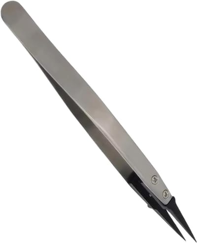Precisie Pincet - Antistatisch Gereedschap - Gevoelige Onderdelen Hanteren - ESD Bescherming - 13 x 2 x 2 cm - Meerkleurig