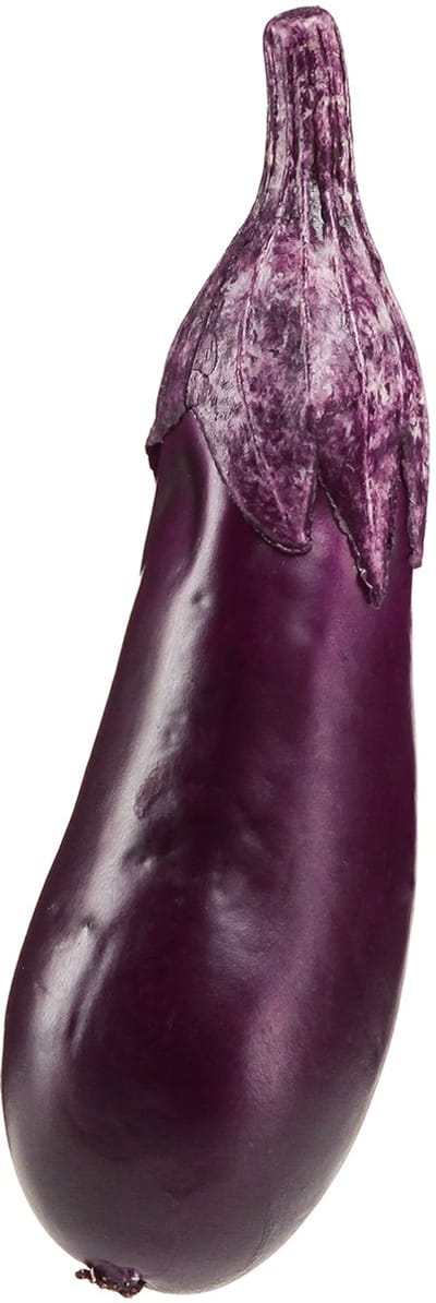 Groentedecoratie aubergine voerdummy 15cm