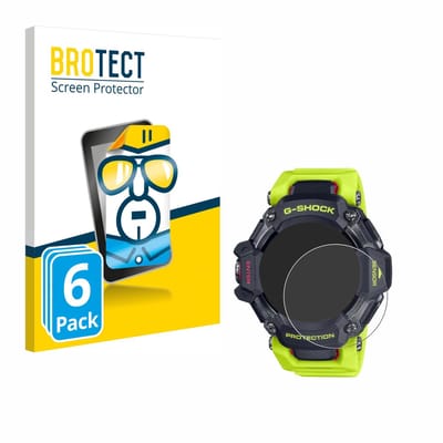 BROTECT - Screenprotector voor Casio G-Shock GBD-H2000 - Folie Beschermfolie transparant 6 Stuks