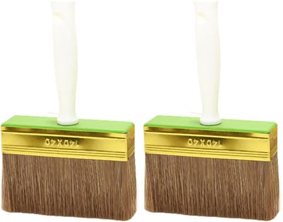 Humbert Blokkwast - 2x - 14 x 3 cm - schilderen - verfspullen - dikke kwasten - kunststof