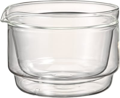 HARIO Double-Walled Matcha Bowl - 300mL - Dubbelwandige Mengkom voor Matcha - Hittebestendig Glas - Transparant