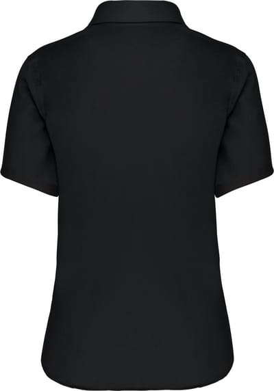 Kariban Dames non-iron blouse korte mouwen K540 - Black - 4XL