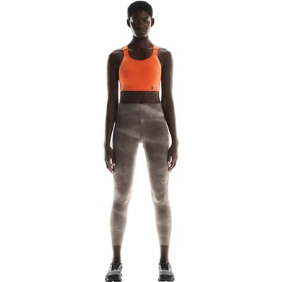 On Performance Tight 7/8 Aop 1 W Cinder Cinder Maat: XS | Sportaccessoires Outlet | Dames | Bruin