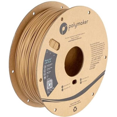 Polymaker PA08004 PA08004 Filament LW-PLA Mat, Lage dichtheid 1.75 mm 800 g Hout PolyLite™ 1 stuk(s)