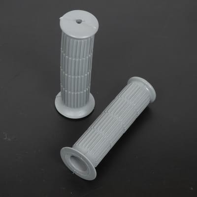 nieuw paar grijze handvatten Ø22mm l128mm vintage voor motor cyclo bromfiets