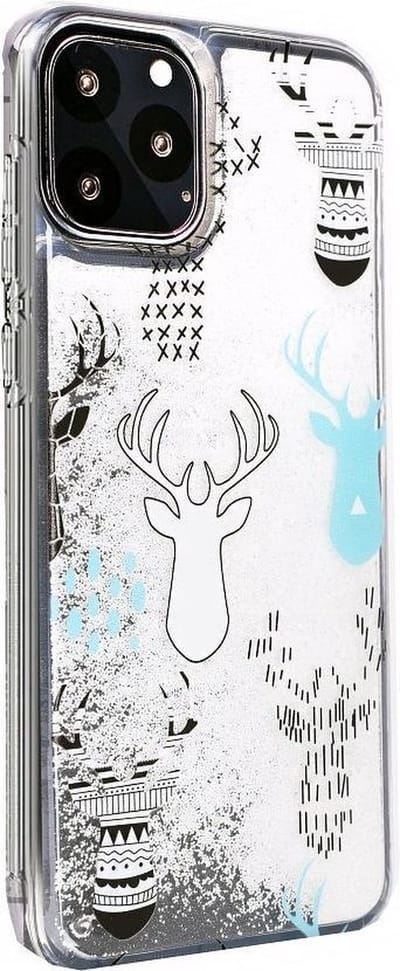 Winter back case TPU geschikt voor iPhone 11 (6.1") - Rendieren