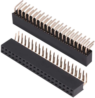 Dailygoody - Header Connector - 2.54mm - 20 Pin - Female Male - PCB en Prototype - Perfect voor elektronica - Geschikt voor diverse projecten