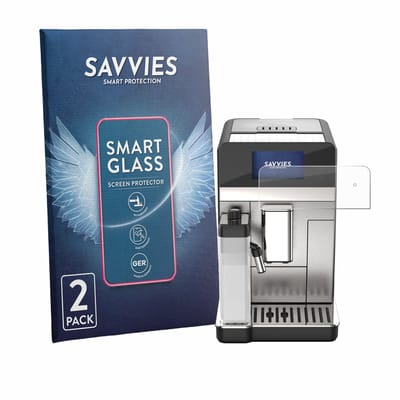 2 Stuks Savvies Screenprotector - geschikt voor DeLonghi Eletta Ultra 2026 - beschermfolie glas transparant