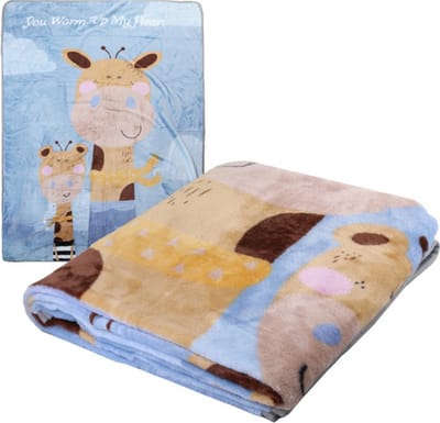 eCarla - Zachte Fleece/plaid/deken voor kinderen met print - 100*150