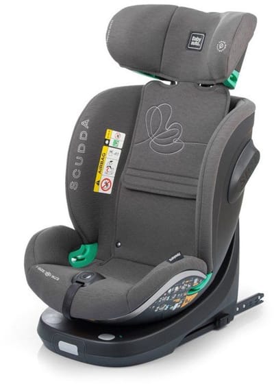 Siege auto - BABYAUTO - SCUDDA - Groupe 0/1/2/3 - 40/150 cm - I-Size - Pivotant - Inclinable - Réducteur - Jambe de force - Olive
