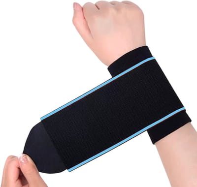 Polsen gewichtheffen dumbbell training met verdikte riemen – fitness polsbanden voor krachttraining, buitensport en beschermende fitnessuitrusting - Blauw