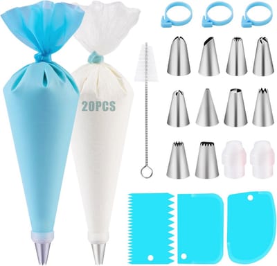 40-delige set spuitzakken en spuitmonden voor taartdecoratie en bakaccessoires