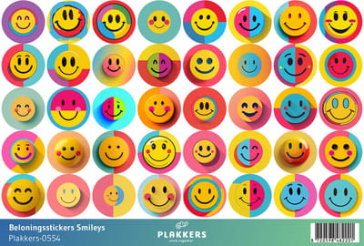 Beloningsstickers Smileys