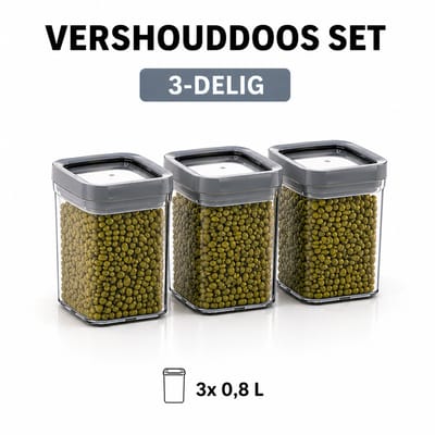 Curver - 3X Vershouddoos - 0,8 L - 12 x 12 x 10 cm