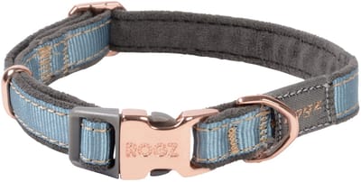 Rogz Urban Halsband Turquoise&Grijs&Rosé - Hondenhalsband - S