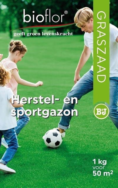 Bioflor 1 kilo graszaad voor 50 m2 Herstel en sportgazon