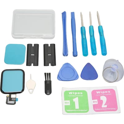 Kit de remplacement du verre avant de montre Kit de réparation du verre numériseur d'écran tactile de montre avec connecteur pour white