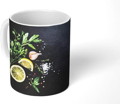 Mok - Koffiemok - Verse ingrediënten - Compositie - Artistiek - Mokken - 350 ML - Beker - Koffiemokken - Theemok