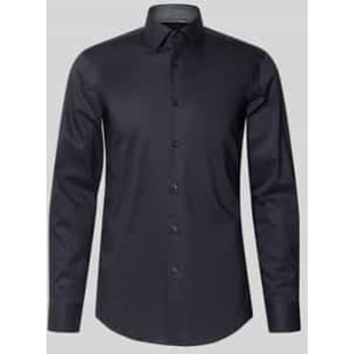 slim fit zakelijk overhemd van puur katoen model 'HANK'