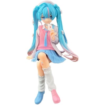 15-20cm Hatsune Miku Personnage de Jeu Hatsune Poupée Dessin Animé Exquise Poupée Fille Modèle Jouet Ornement Maison Voiture Cadeau d'Anniversaire Enfants blue