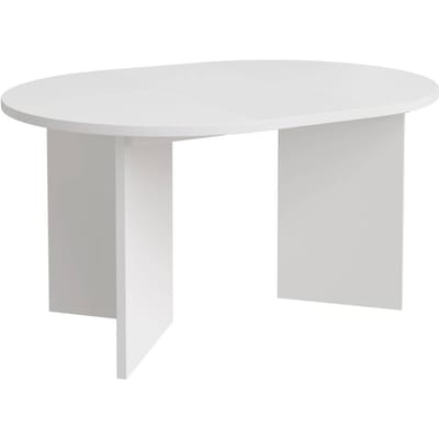 Selsey Ovo – Uitschuifbare eettafel, rond, 110–190 x 110 cm, Wit